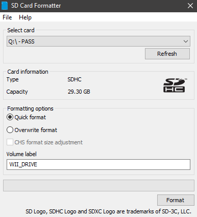 format hard drive for wii usb loader mac